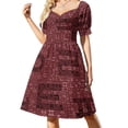 thumbnail image 2 of Vestido de manga corta en idioma coreano (alfabeto coreano) Ropa de mujer Vestidos largos Vestido, 2 of 7