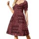 thumbnail image 1 of Vestido de manga corta en idioma coreano (alfabeto coreano), atuendos de verano para mujer, vestido de cumpleaños para mujer, de lujo, 1 of 8