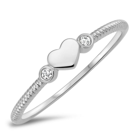 Sterling Silver 925 Heart Ring
