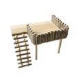 thumbnail image 1 of Soporte de , estante, madera, jerbo, muebles de habitación, túnel, escondite para ratas, escalera para hámster para animales pequeños, rata E, 1 of 8