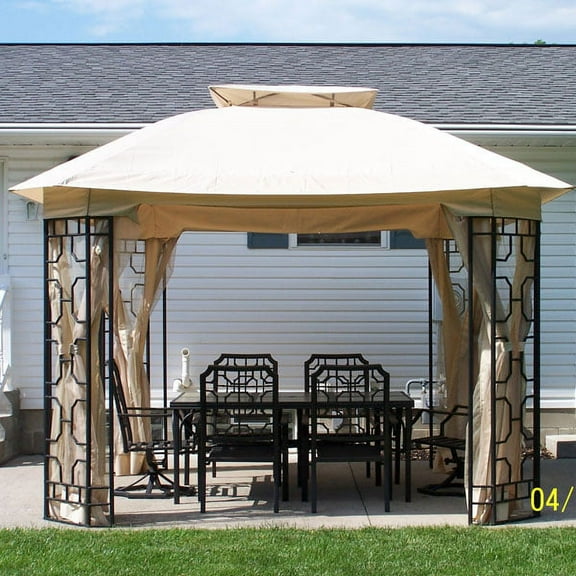 Garden Winds Replacement Canopy Top for Grand Isle Gazebo - Riplock 350
