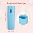 thumbnail image 5 of Unique Bargains Toothbrush Travel Case PP Lightweight Toothbrush Travel Case Traveling for Travel Blue 7.68"x2.36", 5 of 7