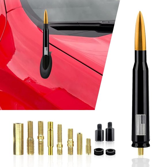 Heavy Duty Bullet Antenna Mast for GM Chevy Silverado and GMC Sierra