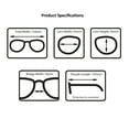 thumbnail image 3 of 6 Pack Reading Glasses by BOOST EYEWEAR, Traditional Black Frames, for Men and Women, with Comfort Spring Loaded Hinges, Black, 6 Pairs (+2.00), 3 of 6