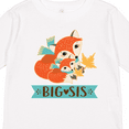 thumbnail image 4 of Inktastic Big Sis Woodland Fox Sister Girls Long Sleeve Toddler T-Shirt, 4 of 5
