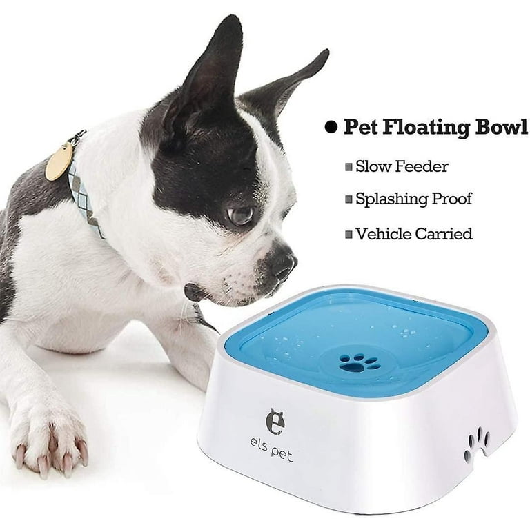 35oz/1.5L Dog Water Bowl, No-Spill Slow Water Feeder Dog Bowl