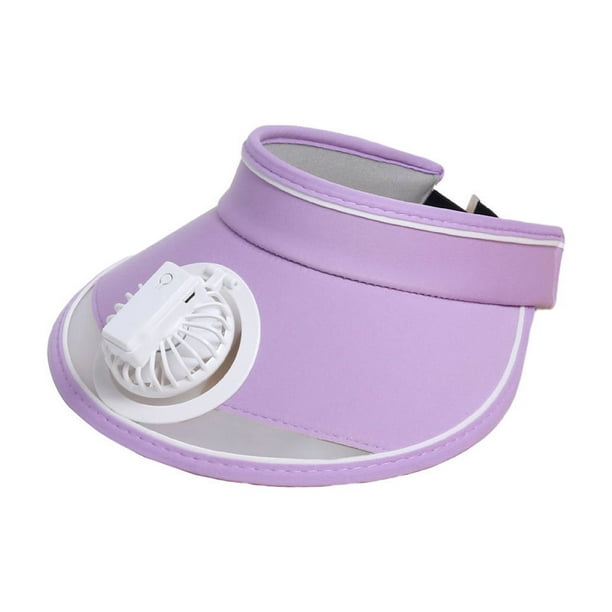Pisexur Batería de cocina Sombrero con visera de abanico para mujer - Visera de abanico - Mediación de tres velocidades y protección solar de gran superficie para la cocina del hogar