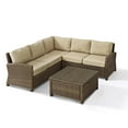 thumbnail image 3 of Outdoor Sectional Sofa Set - 4 Piece Patio Furniture Set - Wicker Rattan Conversation Set, 3 of 10