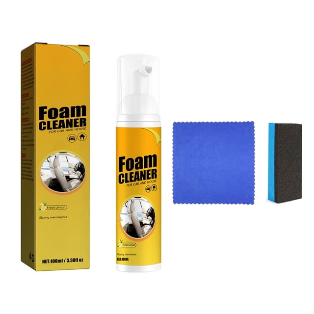 Spray limpiador multiusos para coches - 100 ml de espuma fuerte para interior, salpicadero y motor - elimina suciedad y manchas, acabado mate