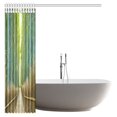 thumbnail image 2 of ABPHQTO Cortina de ducha de decoración de bosque de bambú, cortina de ducha de baño de tela con imagen de paisaje de bosque de bambú asiático, 160x180 cm, 2 of 2