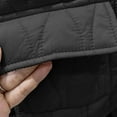 thumbnail image 2 of NAISIBABY Boys Winter Quilted Coat, Fashion Hooded Thicken Warm Button Up Kids Padded Jacket with Pockets Black 7T, 2 of 4