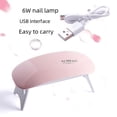 thumbnail image 4 of Máquina de fototerapia con lámpara de uñas USB, secador de uñas con forma de ratón de 6 W, lámpara de 6 LED, lámpara de horneado UV, 4 of 6