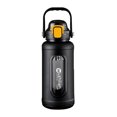 thumbnail image 2 of TidBay 2000ML Glass Drinking Bottle with Straw Handle Stainless Steel Tea Infuser And Silicone Sleeve Leak-Proof Motivational Water Bottle for Daily Intake, 2 of 8