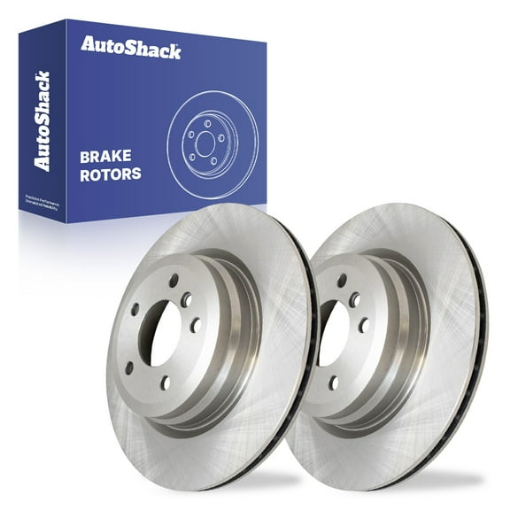 AutoShack 13.22" (335.8 mm) Rear Vented Brake Rotors | Replacement for 2007-2013 BMW 335i 2010-2015 BMW X1 | 2-PC Set