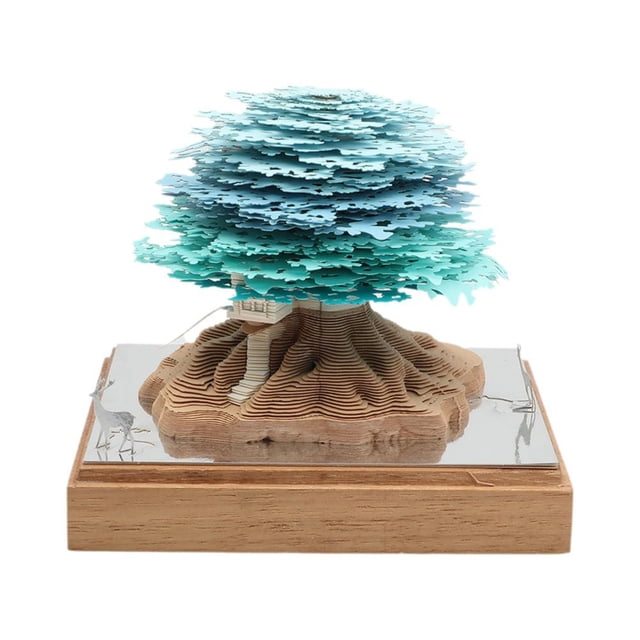 Calendrier de Bureau en Papier 3D Déchirable 2025