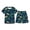 Navy, variant on Boys 2 Piece Outfits Cartoon Construction Truck Dinosaur Print Short Sleeve T-Shirt and Elastic Waist Shorts, Kids Summer Casual Outfit for School Outdoor Daily Wear(Light Green,6-7 Years)