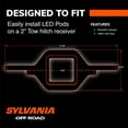 thumbnail image 4 of SYLVANIA - Tow Hitch Mount Bracket - Lifetime Limited Warranty, Universal Fit for LED Lights, Off Road Light Mounting, Truck, Car, ATV, UTV, SUV, 4x4 (1 PC), 4 of 7