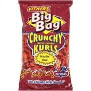 Vitner's Crunchy Kurls Sizzlin' Hot Cheese Flavored Snack Big Bag, 9 Oz.