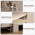 thumbnail image 6 of KeyWhat Modern TV Stand for TVs Up to 80", Storage Cabinet, 6 Compartments, Hidden Handles, 6 of 8