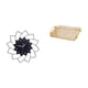 thumbnail image 5 of Reloj De Pared Acrílico Con Forma De Flor Y Bandeja De Postre Con Asa Para Mesa De Centro, Ideal Para Dormitorio, Cafetería O Comedor. Almacenamiento Decorativo., 5 of 5