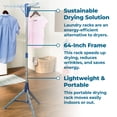 thumbnail image 4 of Honey-Can-Do Collapsible Steel Freestanding Tripod Clothes Drying Rack, Chrome/Blue, 4 of 5