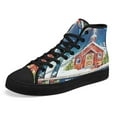 thumbnail image 7 of Christmas Church Oh Holy Night High Top Canvas Shoes Sneakers Black Size 6, 7 of 7