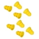 thumbnail image 2 of piezas de tapones para los oídos para audífonos de 3 capas de silicona suave de repuesto para audífonos de bolsillo BTE ITE, tapones para los oídos, color amarillo, 2 of 12