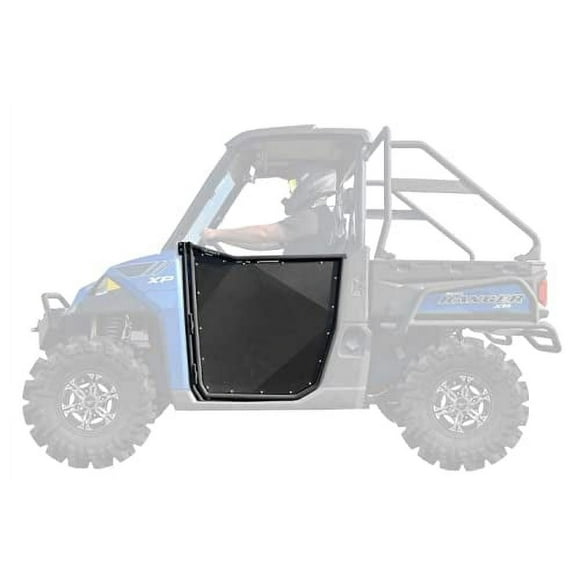 SuperATV Aluminum Doors for 2013+ Polaris Ranger XP 900 | Automotive-style Latch for Easy Entry and Exit | Multi-Bend Aluminum Construction | Easy Installation | Powder-Coated for Durability | 2-Door