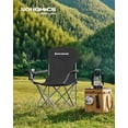 thumbnail image 2 of Silla de camping SONGMICS MGCB08BK con respaldo alto, 150 kg de capacidad, 2 of 9