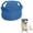 Blue L, variant on Adjustable Dog Baseball Cap with Ear Holes, Sun Protection Visor Hat for Small to Large Dogs