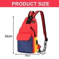 thumbnail image 2 of Bolso de pecho de color Bolso de pecho de doble hombro, 2 of 5