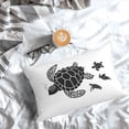 thumbnail image 7 of KLL Family Of Sea Turtles Pillow Covers Envelope Closure,Super Soft and Cozy Fuzzy Fleece Pillow Case Cover 16"x24", 7 of 7