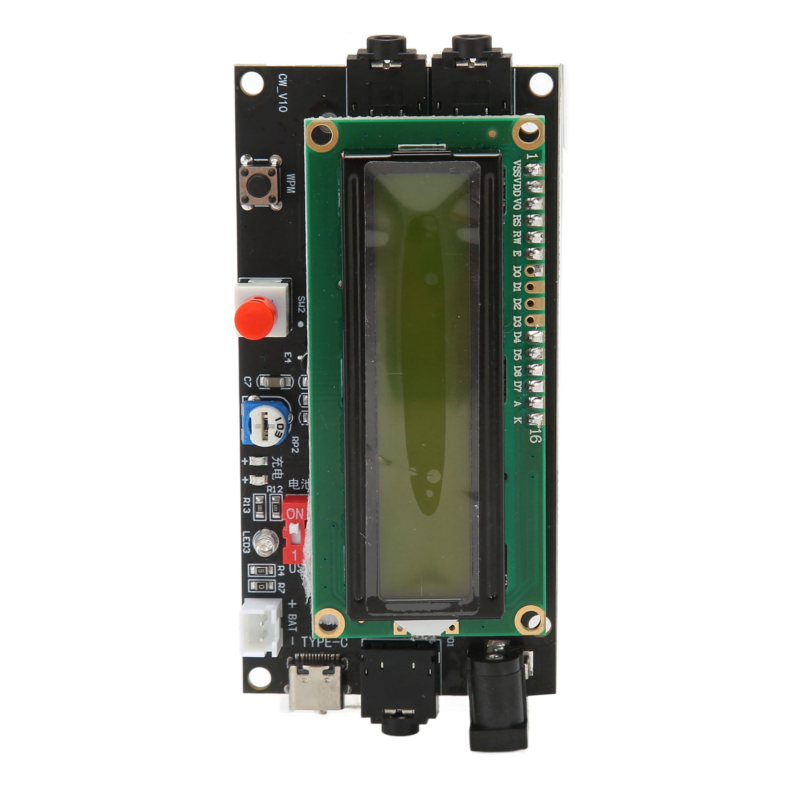 Kit Decodificador De Código Morse CW - Listo Para Usar, Con Pantalla LCD Y Estuche Incluido