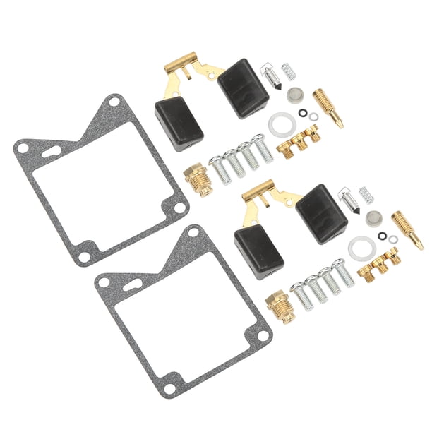 Kit De Reparación De Carburador, Juego De Reconstrucción De Carburador Antienvejecimiento A Prueba De Fugas De Larga Vida útil 2 Piezas Con Flotador Para Moto ANGGREK Carburetor Rebuild Repair Kit