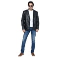 thumbnail image 3 of Abrigo Deportivo Leather Negro de Lujo para Hombre., 3 of 6