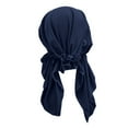 thumbnail image 5 of Uqiangy Hair Scarf for Women Cancer Headwear for Women Chemo Head Scarves Headwrap Scarf Chemo Hats for Women Black Head Scarf for Women Cute Bonnet Navy, 5 of 6