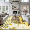 thumbnail image 4 of Area Rug 60×96in, Farmhouse Truck with Lemon Floor Carpet Living Room Rug, Summer Fruit Yellow Theme Non-Slip Welcome Mat Indoor Rugs for Bedroom Dining Room, 4 of 9