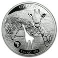 thumbnail image 1 of 2018 Djibouti 1 oz Silver Shapes of Africa (Giraffe), 1 of 5