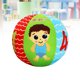 thumbnail image 4 of Pelota de peluche suave para agarrar a mano infantil Pelotas de juguetes educativos coloridos para bebés con campana para juegos en interiores y exteriores, 4 of 4