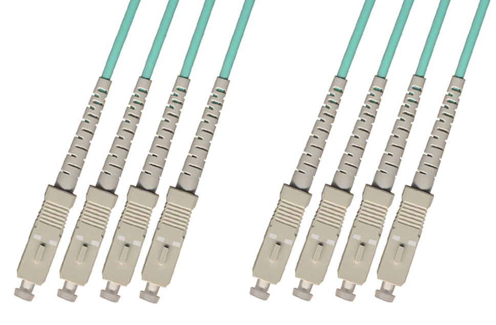 Multimode Direct Burial/Outdoor LC-LC 4-Strand Fiber Optic Cable 50/125 - 15M RiteAV 