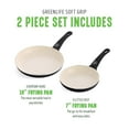 thumbnail image 5 of GreenLife Soft Grip 7" and 10" Fry Pan Set, Black, 5 of 11