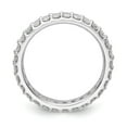 thumbnail image 2 of 14K White Gold Ring Band Eternity Diamond, Lab Grown Round, 2 of 6