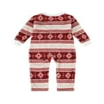 thumbnail image 2 of Combinaisons de Famille Assorties Onesies à Capuche Zip-Front Romper Pjs Flocon de Neige Imprimé Pyjama, 2 of 7
