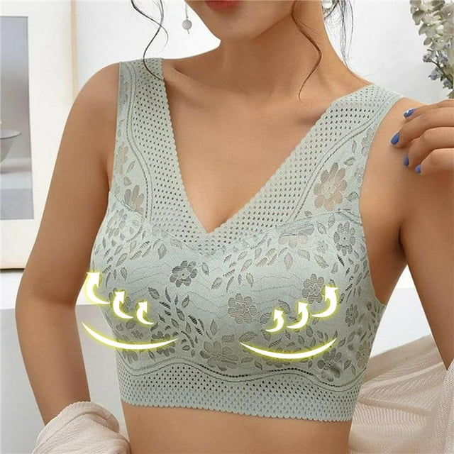 Fankiway Soutien-Gorge Sans Armature Confortable et Respirant pour Femmes, Grande Taille, Liquidation