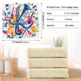 thumbnail image 6 of Yayeee 6 Pack Kitchen Dish Cloths for Washing Dishes Soft Absorbent Microfiber Towels, Musical Pattern, 6 of 9