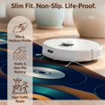 thumbnail image 6 of Design&I 2'x3' Ultra Soft Door Mat, Cd Record Vintage Disc Motif Repeating Diagonal Stripe Music Vinyl Refined None Fluffy Washable Easy Care Indoor rug for Bedside Entryway, 6 of 7