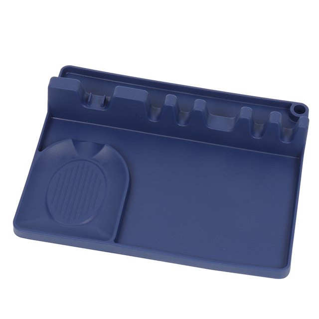 Billuyoard Soporte para cuchara, espátula de silicona, estante de almacenamiento, 6 ranuras para colgar utensilios, suministros de cocina, gris Cocina y Comedor No.06 Billuyoard HA004432-06B