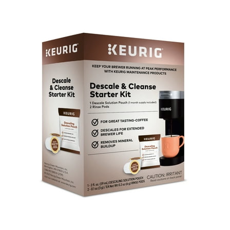 Keurig Descale and Cleanse Starter Kit for Keurig Brewers