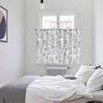 thumbnail image 4 of Gray Flowers Kitchen Curtains 72 Inch Length, Farmhouse Pastoral Vintage Plants Branches Grommet Top Bedroom Living Room Curtains, Light Filtering Cafe Curtain Drapes 2 Panels Set 104''x72'', 4 of 9