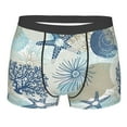 thumbnail image 4 of Goofa Algae Corals and Seashells Printed Men's Boxer Briefs Underwear, Moisture-Wicking Underwear, Trunk,Soft and Breathable Cotton Underwear-Large, 4 of 9